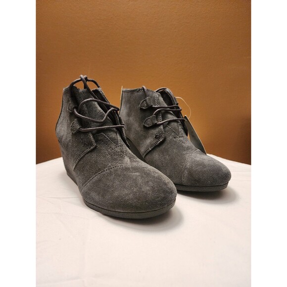 TOMS Kala Desert Wedge Bootie Gray Women Size 8.5 - Picture 2 of 10